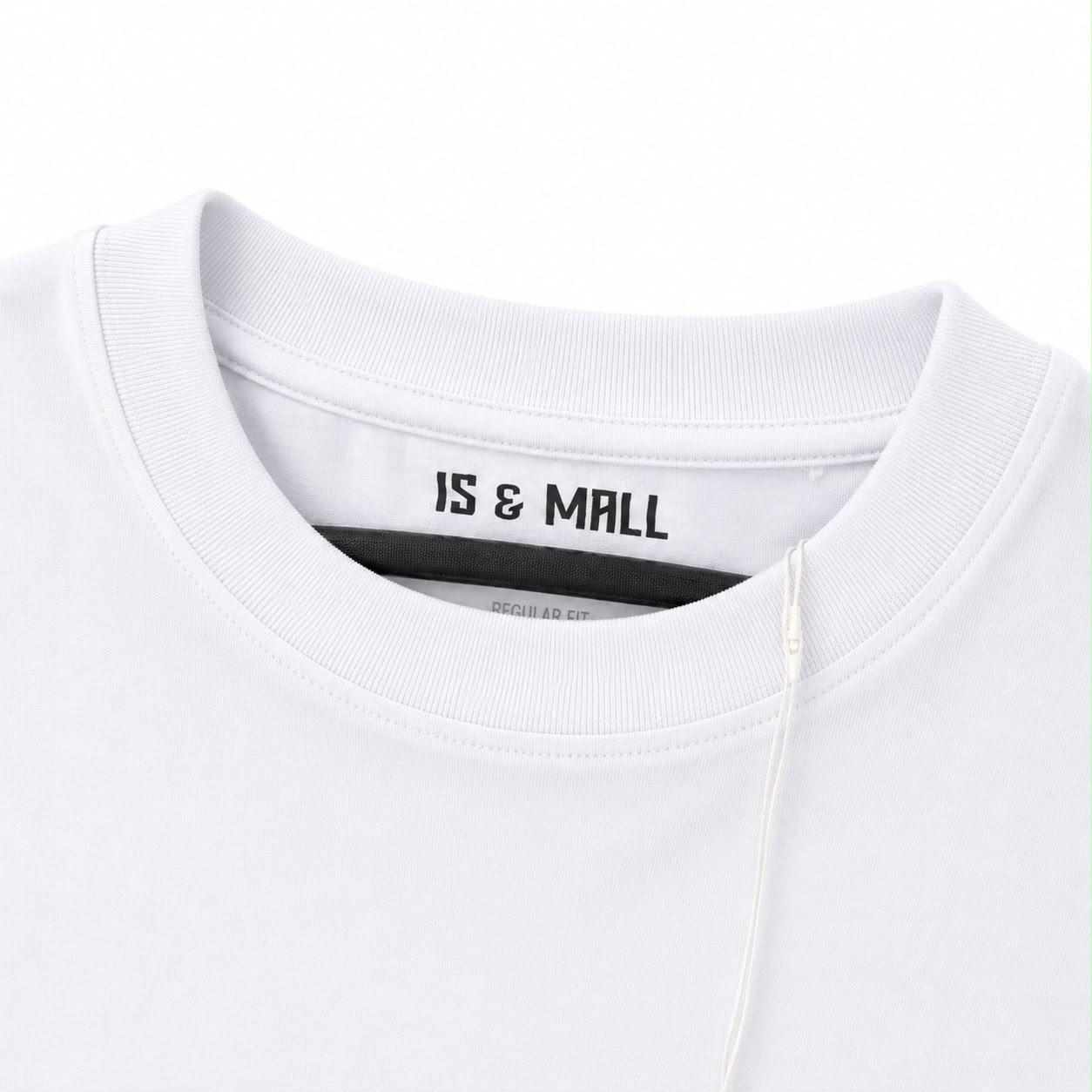 T-shirt Homme Blanc Premium – Col Rond & Coupe Regular | IS & MALL