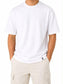 T-shirt Homme Blanc Premium – Col Rond & Coupe Regular | IS & MALL