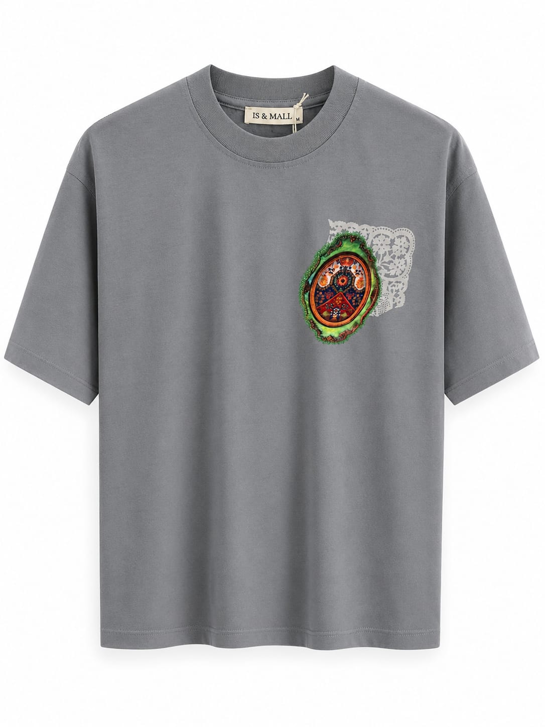 T-Shirt Oversize Gris « I Learned and Changed »