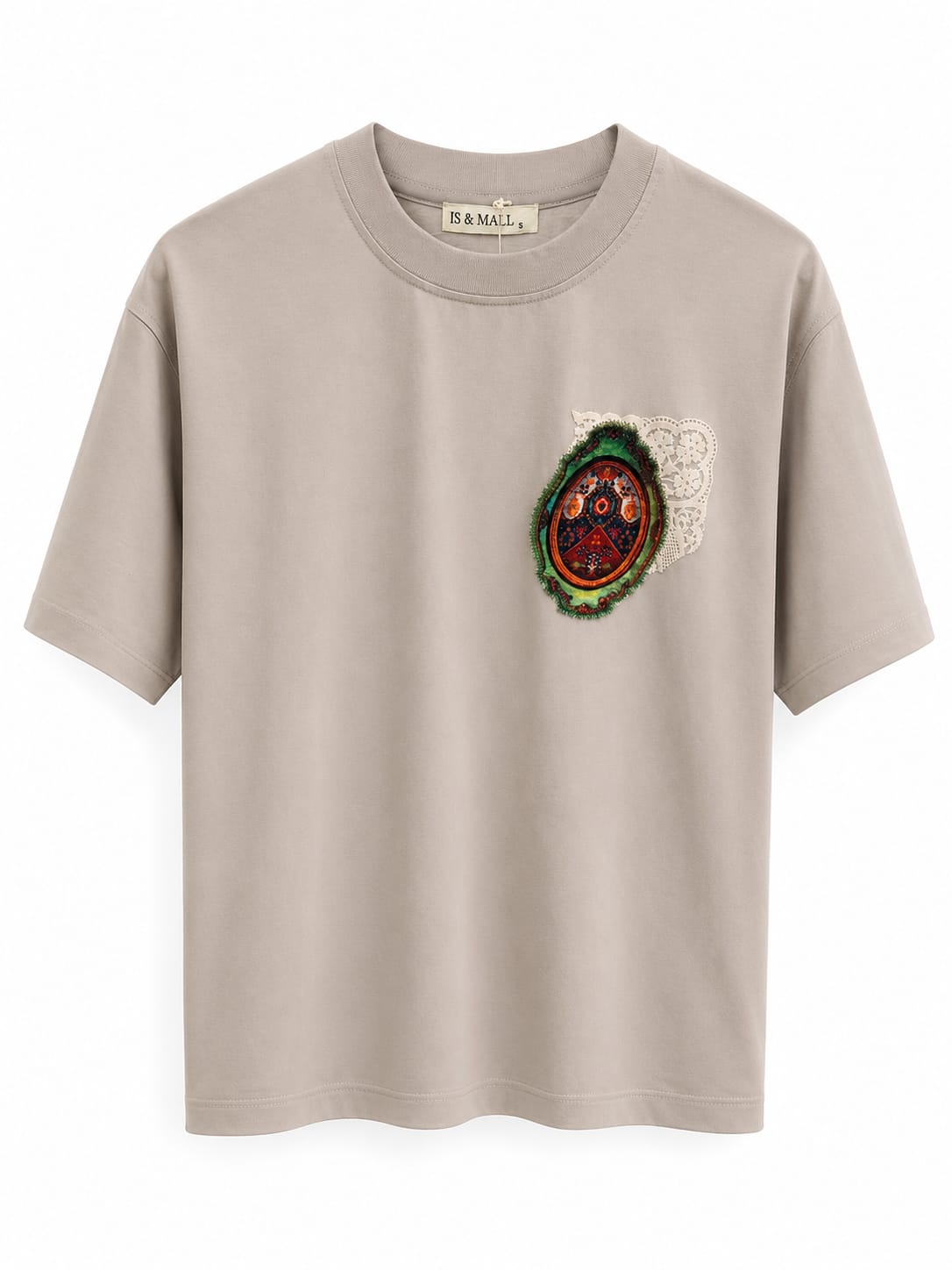 T-Shirt Oversize Beige Sable « I Learned and Changed »