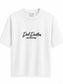 T-Shirt Oversize Blanc « Pink Panther On Vacation »