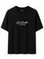 T-Shirt Oversize Noir « Pink Panther On Vacation »